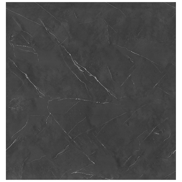 JX133A-1 Royal Black Marble PVC Stone Design Flooring Film