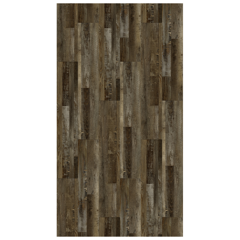 JX1108-1 Dark Brown Colour-Blocked Oak Wood Grain PVC Printing Film