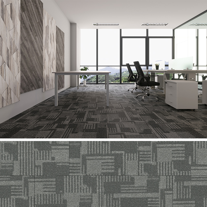 JX5802-1 Urban Crosspatch PVC Carpet Texture Flooring Film