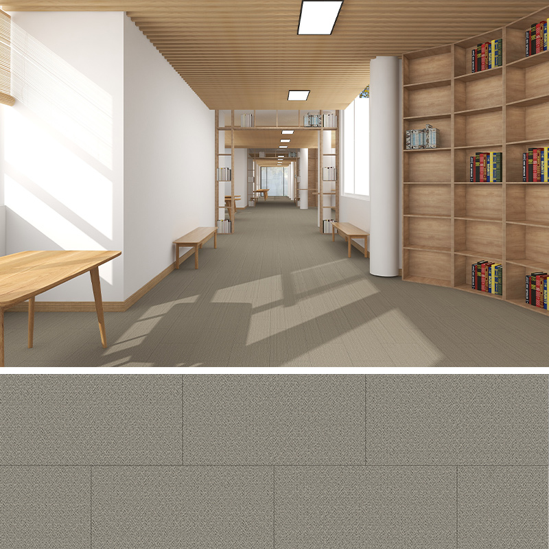 JX5803-1 Sandstone Weave PVC Carpet Texture Flooring Film